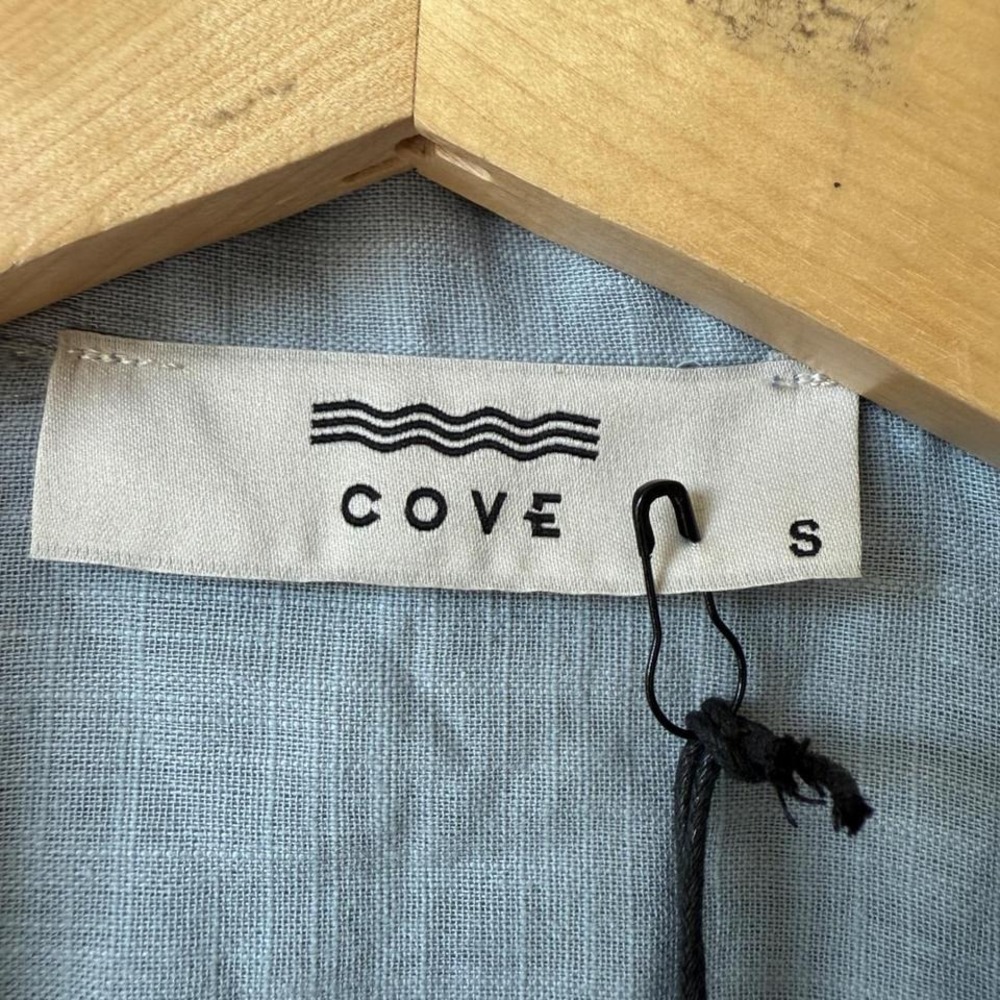 Cove Blue‎ Camp Shirt Mens Size Small Short Sleeve Button Down - Picture 2 of 4